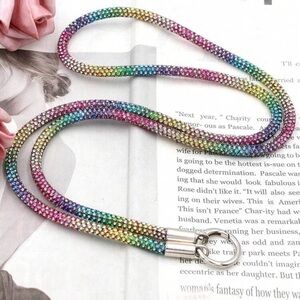 Multicolor Crystal phone tether